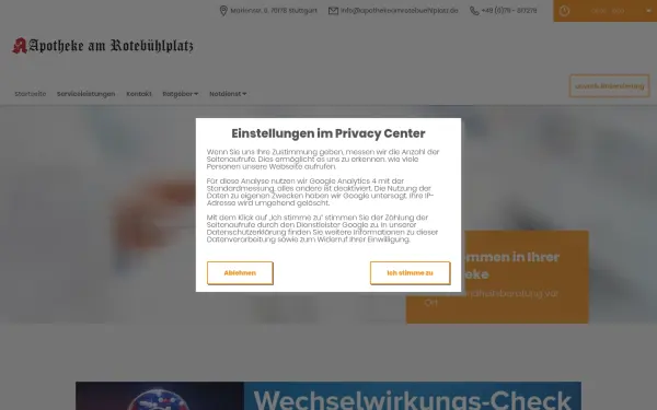 www.apothekeamrotebuehlplatz.de