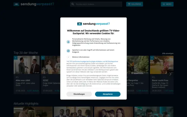 www.sendungverpasst.de