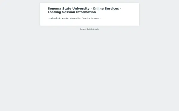 login.sonoma.edu