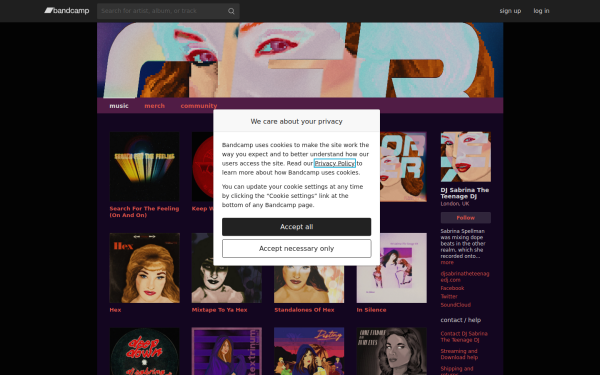djsabrinatheteenagedj.bandcamp.com
