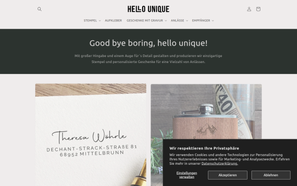 www.hellounique.de