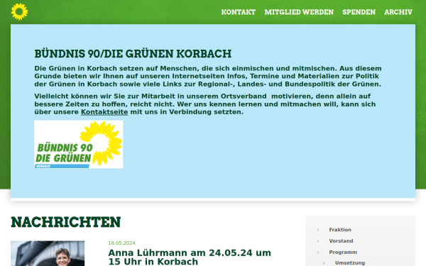 www.gruene-korbach.de