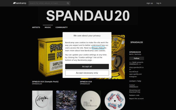 spandau20.bandcamp.com