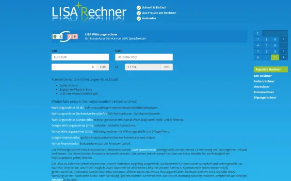 www.lisa-waehrungsrechner.de