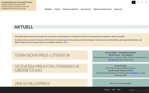www.schillerstiftung.ch