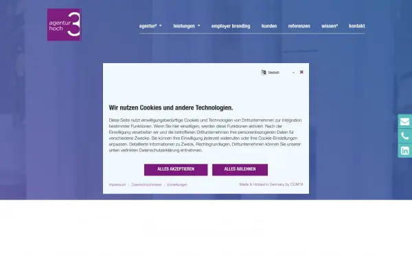 www.agenturhoch3.de