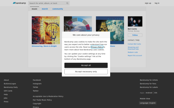 belcanto.bandcamp.com