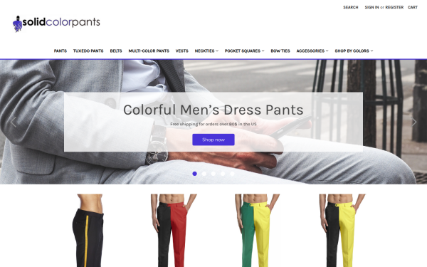 solidcolorpants.com