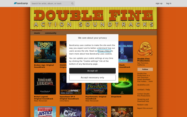 doublefine.bandcamp.com