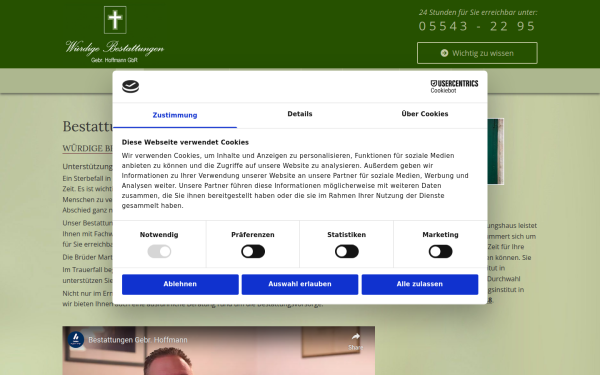 www.wuerdigebestattungen.de