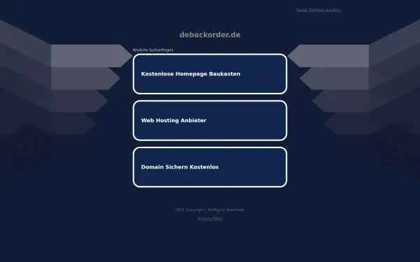 debackorder.de