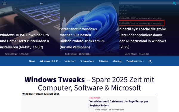 www.windows-tweaks.info