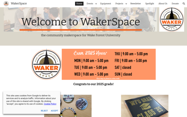 wakerspace.wfu.edu