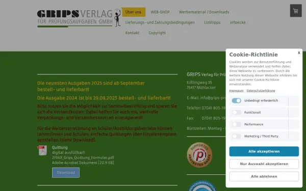 www.grips-pruefungsaufgaben.de