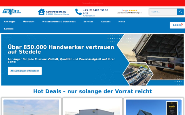anhaengercenter-stedele.de