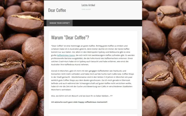 www.dearcoffee.de