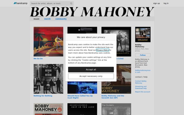 bobbymahoneymusic.bandcamp.com