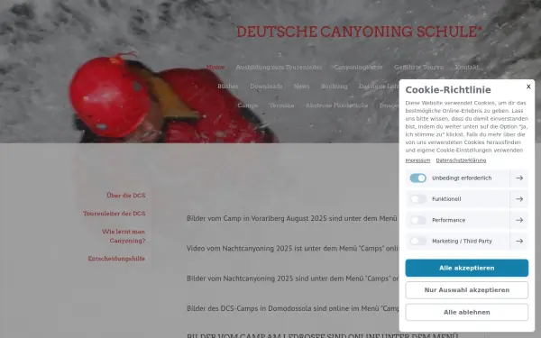 www.deutsche-canyoning-schule.de