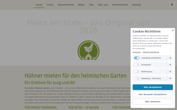 www.mieteeinhuhn.de