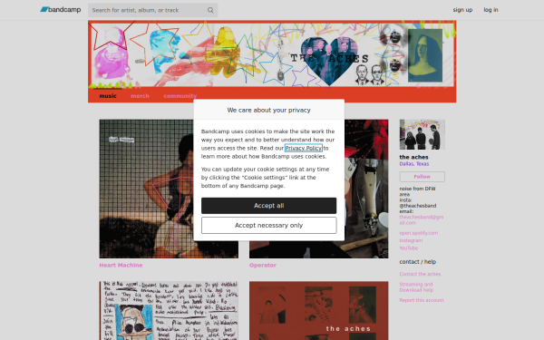 theachesband.bandcamp.com