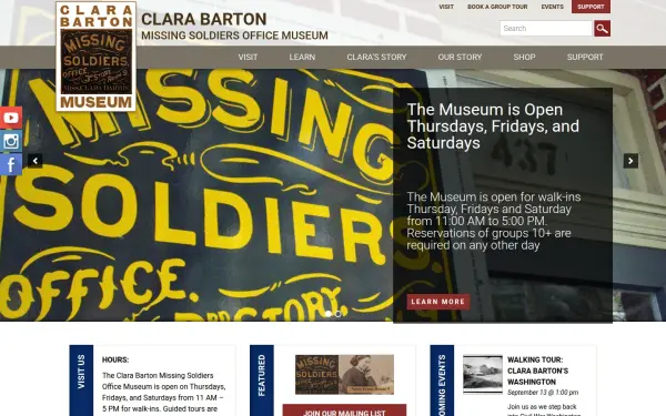 clarabartonmuseum.org