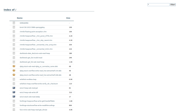 crashes.fuzzing-project.org