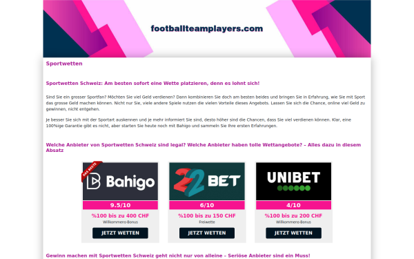 footballteamplayers.com