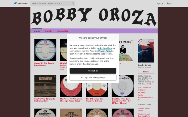 bobbyoroza.bandcamp.com