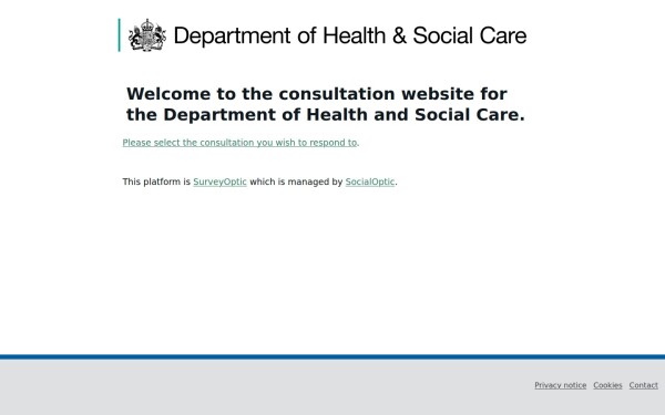 consultations.dhsc.gov.uk