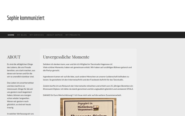 www.sophie-kommuniziert.de