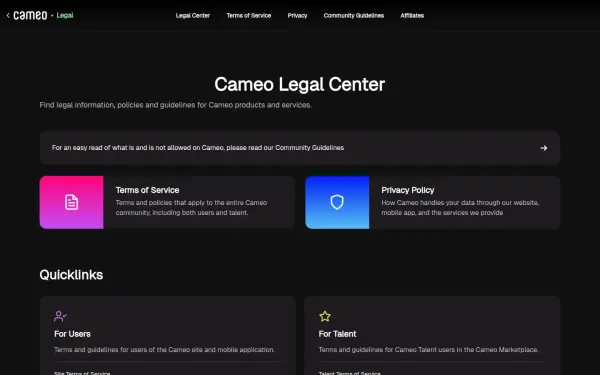 legal.cameo.com