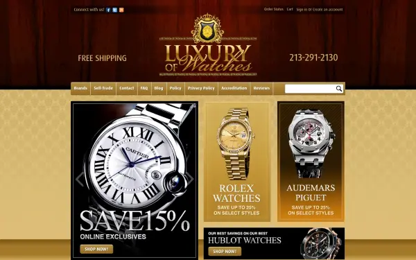 www.luxuryofwatches.com