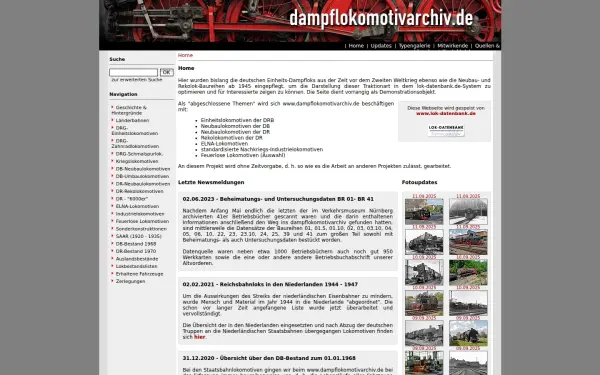 www.dampflokomotivarchiv.de