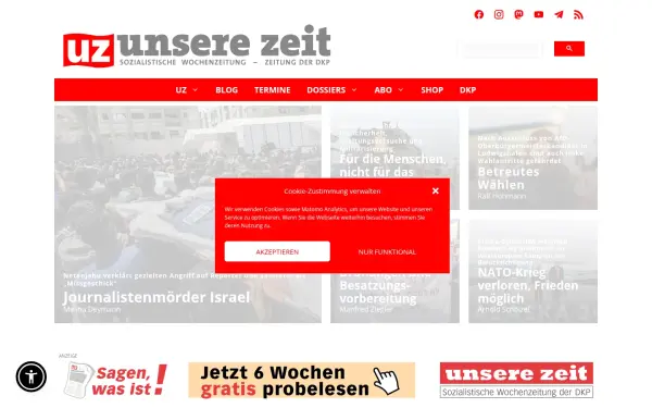 www.unsere-zeit.de
