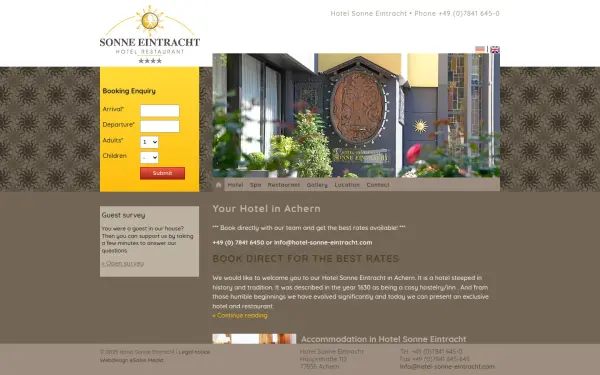 www.hotel-sonne-eintracht.com
