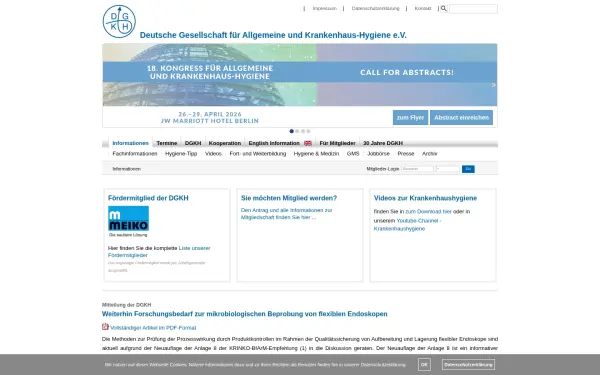 www.krankenhaushygiene.de