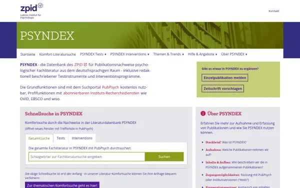 psyndex.de