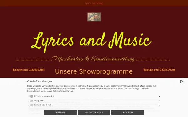 lyricsandmusic.de