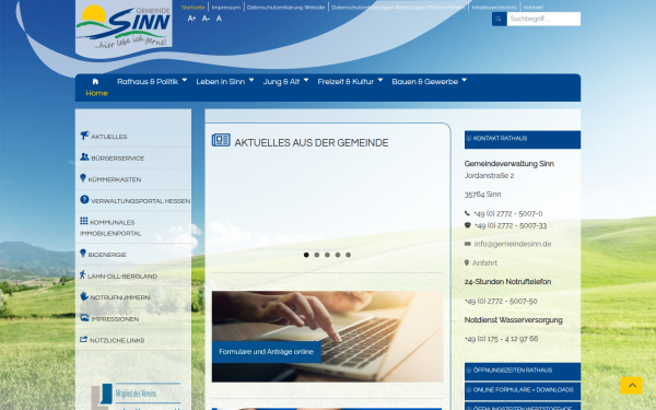 www.gemeinde-sinn.de