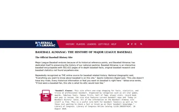 www.baseball-almanac.com