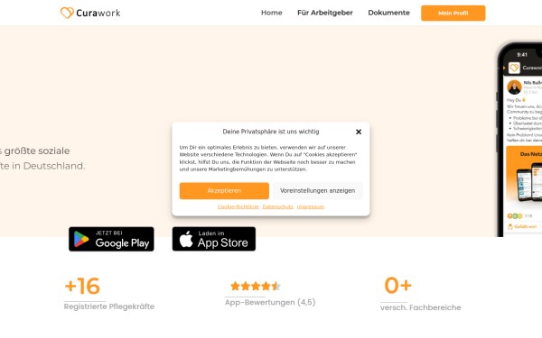app.curawork.de