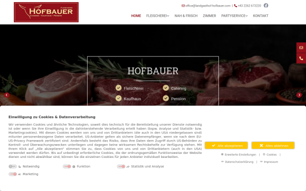 www.fleischerei-gasthof-hofbauer.at