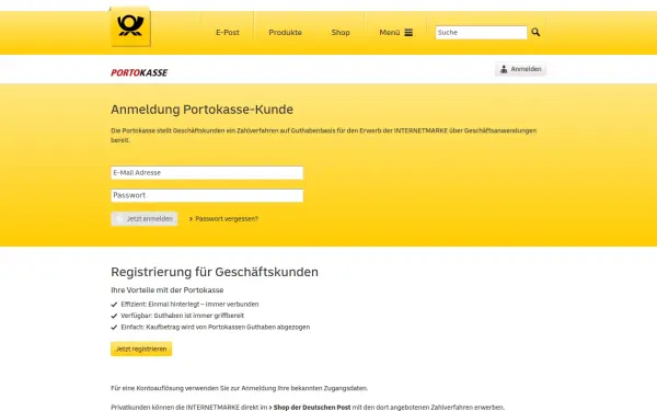 portokasse.deutschepost.de