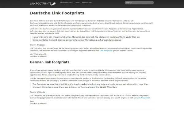 www.linkfootprints.de