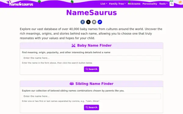 namesaurus.com