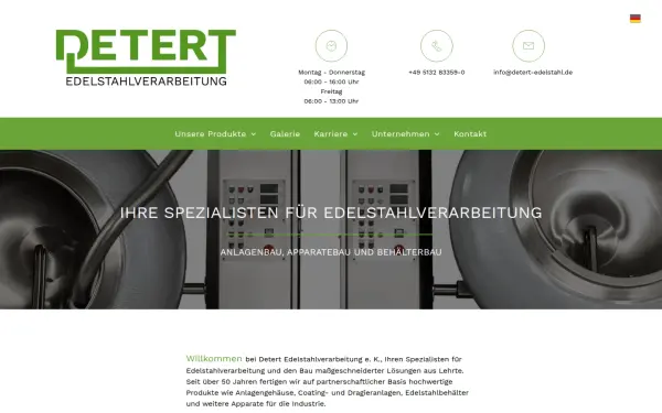 www.detert-edelstahl.de