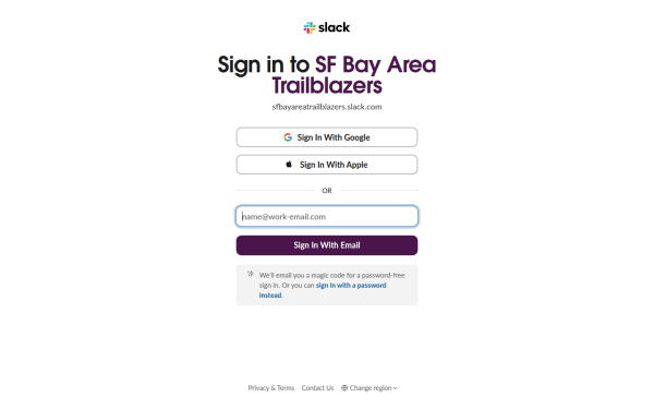 sfbayareatrailblazers.slack.com