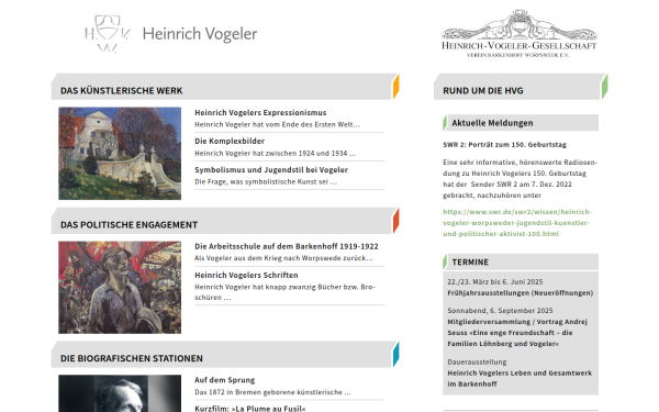 www.heinrich-vogeler.de