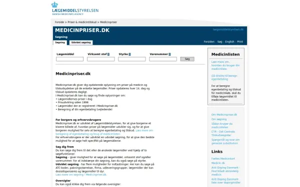 medicinpriser.dk