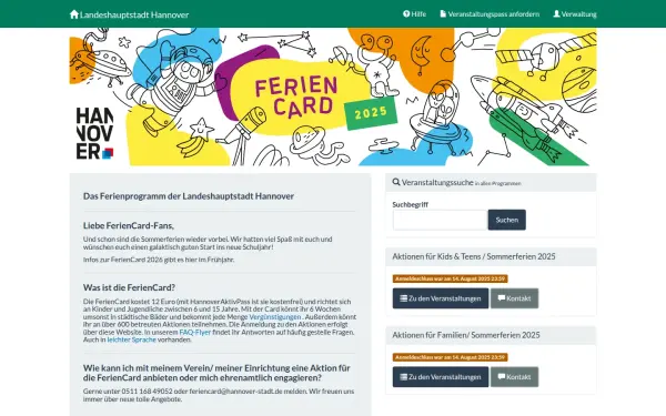 die-feriencard-hannover.de
